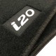 Floor mats with logo for Hyundai i20 (2020-present)