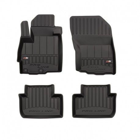 Floor mats type bucket of Premium rubber for Citroen C4 Aircross crossover (2012 - 2017)