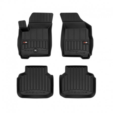 Floor mats type bucket of Premium rubber for Dodge Journey I crossover (2008 - 2020)