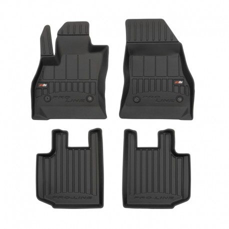 Floor mats, Premium type-bucket of rubber for Fiat 500L minivan (2012 - )