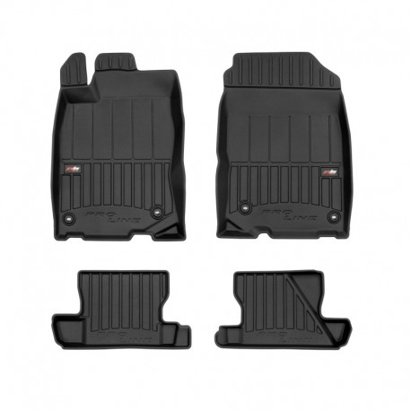 Floor mats, Premium type-bucket of rubber for Honda CR-Z hatchback (2010 - 2016)