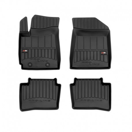 Floor mats, Premium type-bucket of rubber for Hyundai i10 III hatchback (2019 - )