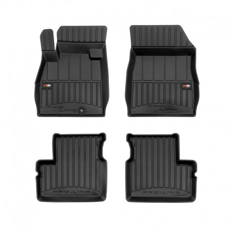 Floor mats type bucket of Premium rubber for Nissan Micra K13 hatchback (2010 - 2016)