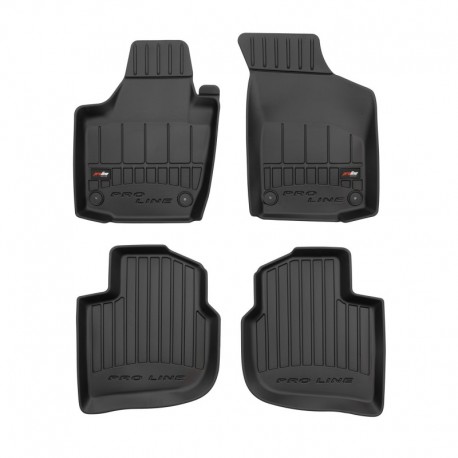 Floor mats type bucket of Premium rubber for Skoda Rapid Spaceback hatchback (2013 - 2019)