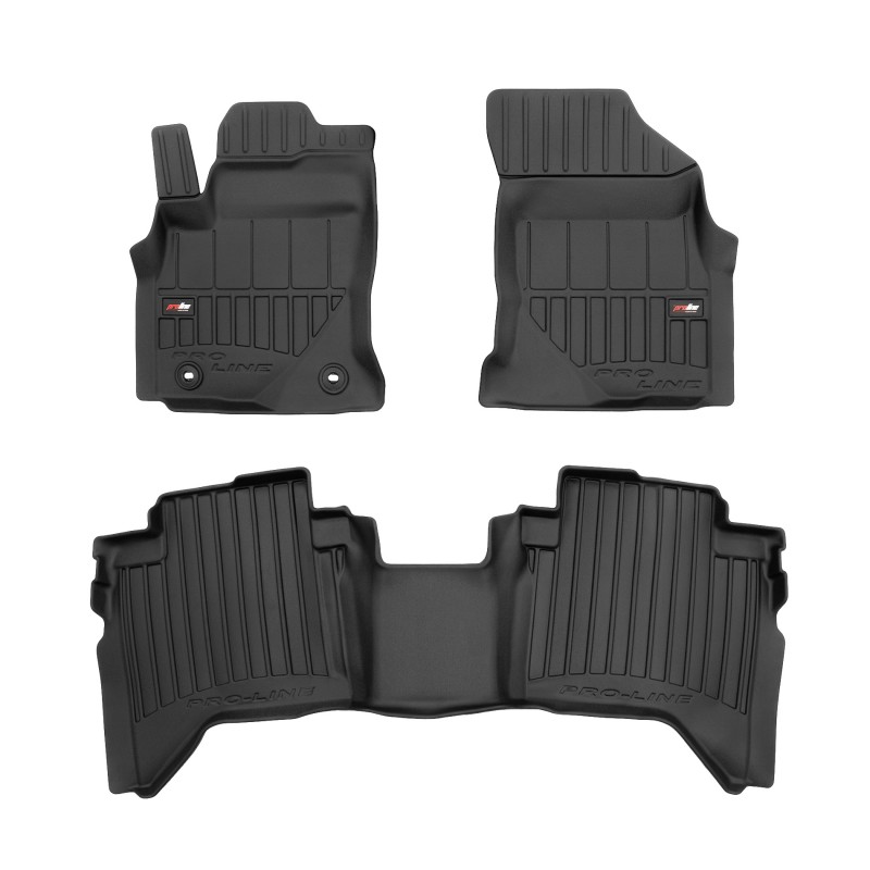 Floor mats 3D rubber bucket for Toyota Hilux Double cab 2018-Current ...