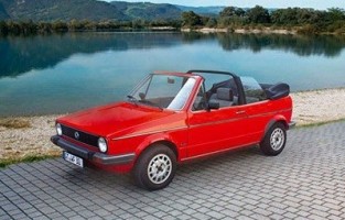 Matten Auto Volkswagen Golf 1 Cabrio (1979 - 1993) finish R-Line Blauw