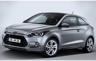 Vloer matten Hyundai i20 Coupe (2015 - heden) logo Hybride