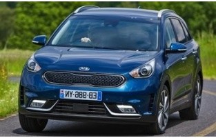 Floor mats Kia Niro (2016 - 2021) logo Hybrid